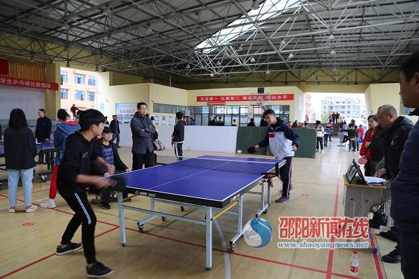 洞口县举办2019年中小学生乒乓球比赛_邵商网