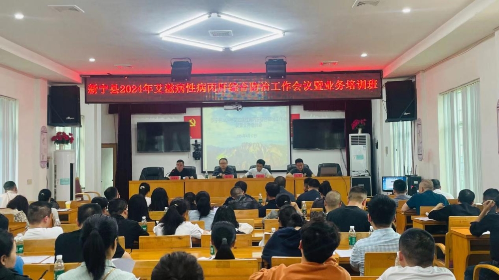 新宁县举办2024年艾滋病、性病及丙肝防治工作培训会