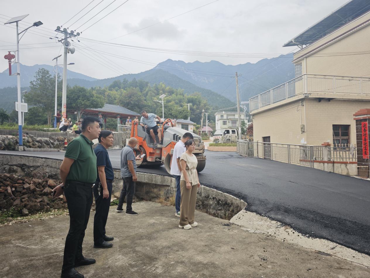 洞口县岩山镇：农村道路“白改黑”，城乡建设焕新颜