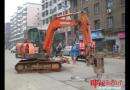 东塔路改造工程正在紧张进行(图)