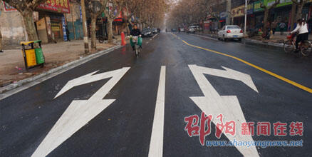 双清区五一南路完成改造恢复通车