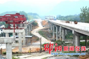 邵坪高速年底将通车 连接邵阳市区与邵阳北站快速通道