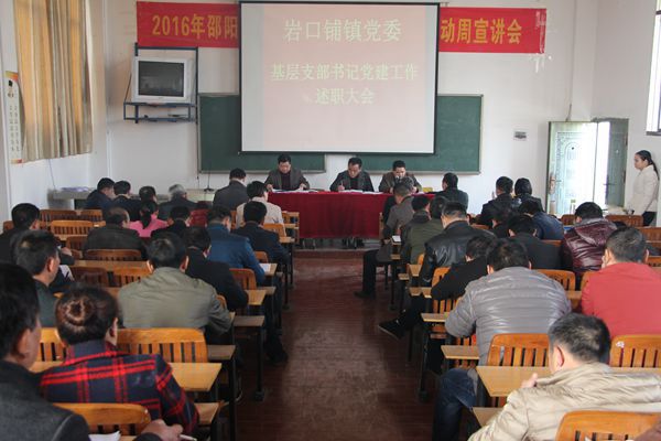 邵阳县岩口铺镇村支书述职述廉“无虚词”
