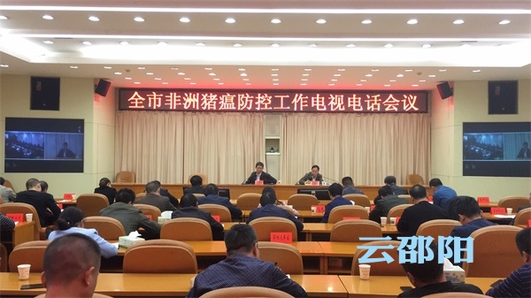 邵阳市非洲猪瘟防控工作电视电话会议要求：强化“四严”原则 坚决打赢防控阻击战