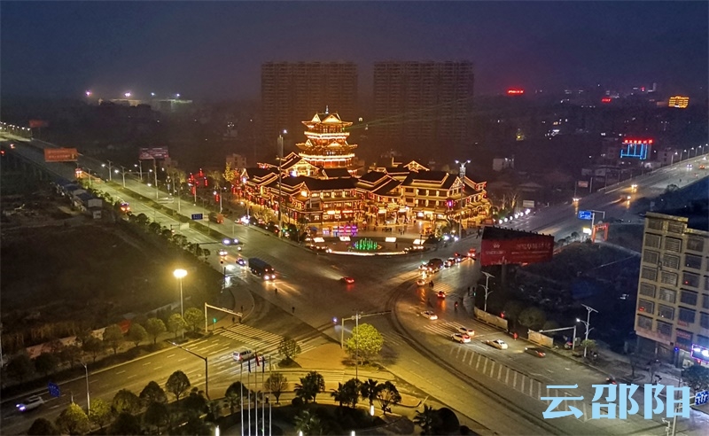邵阳拍客 | 夜幕中的武冈同保楼