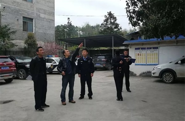 新宁县副县长肖绍荣同志督导派出所改造建设工作