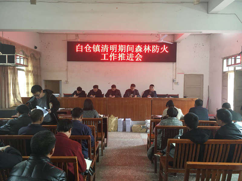 邵阳县白仓镇清明期间森林防火工作推进会议顺利召开