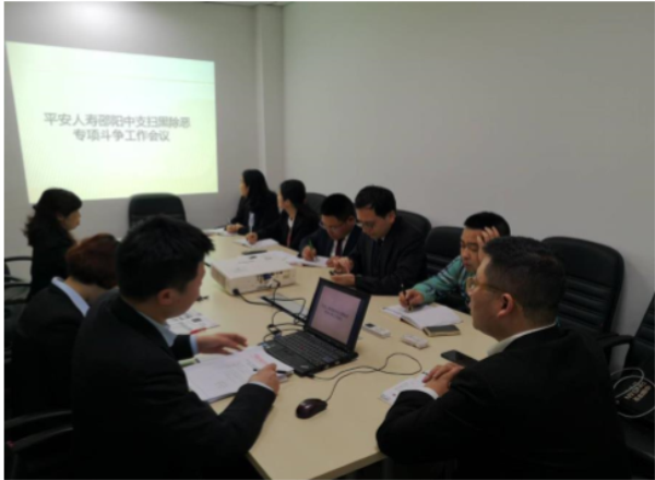 平安人寿邵阳中支扫黑除恶专项斗争活动