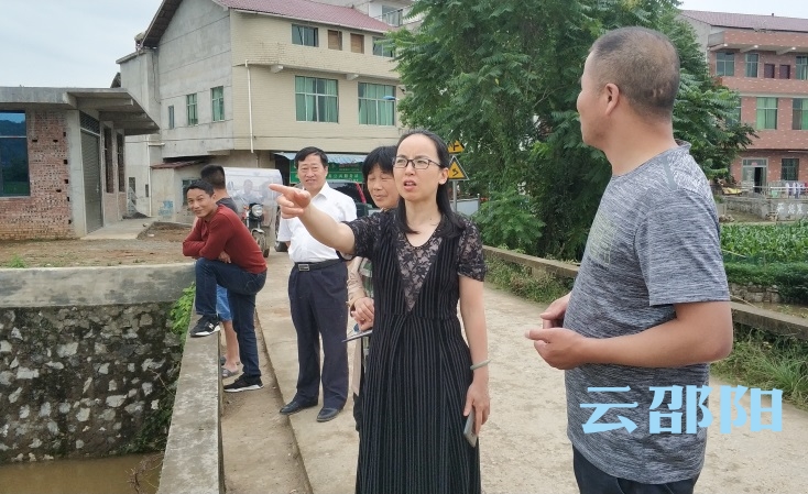 晏丽君到檀江河开展巡河并指导河长制工作