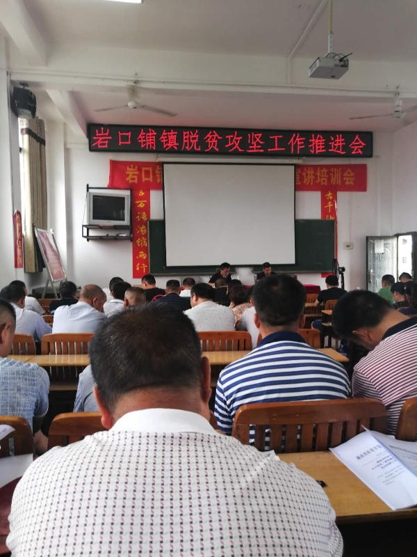 邵阳县岩口铺镇召开脱贫攻坚工作推进会