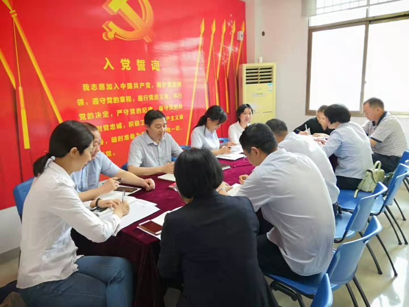 邮储银行新邵县支行党支部组织开展“不忘初心 牢记使命”主题党日教育活动