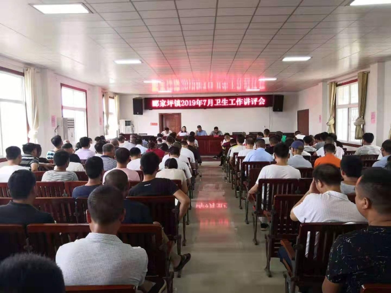 邵阳县郦家坪镇召开城乡环境卫生工作点评会