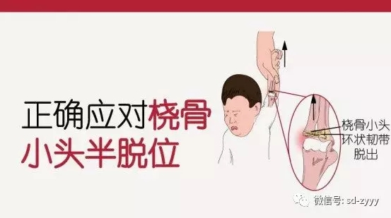 小朋友的手被拉了一把，哭闹不止，哄也哄不好，是咋的啦？
