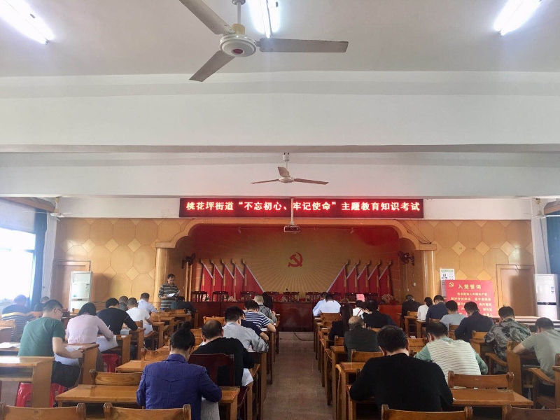 隆回县桃花坪街道举行“不忘初心、牢记使命”主题教育知识考试