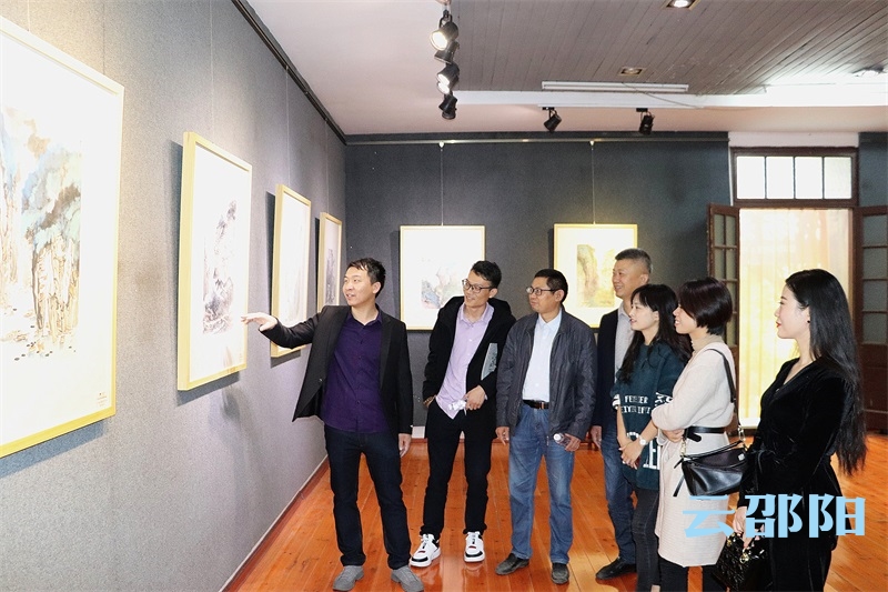 写心崀山  杨永志师生美术作品展市区开展
