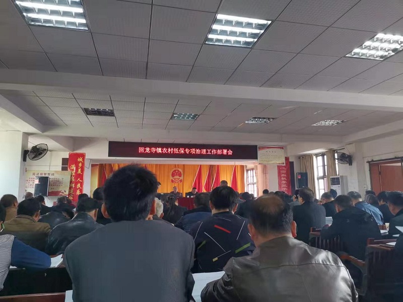 新宁县回龙寺镇召开农村低保专项治理工作部署会