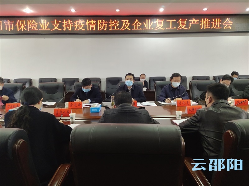邵阳市召开保险业支持疫情防控及企业复工复产工作推进会