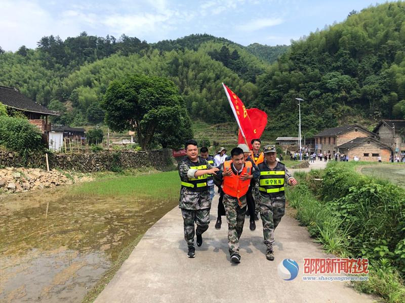 绥宁各乡镇相继组织开展防汛应急演练