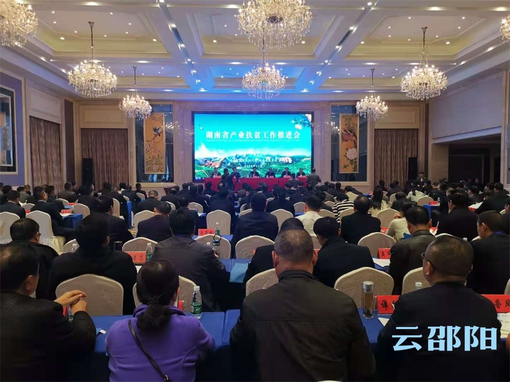 湖南省产业扶贫工作推进会在新宁召开