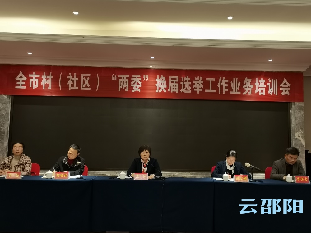 邵阳市村（社区）“两委”换届选举工作业务培训会召开