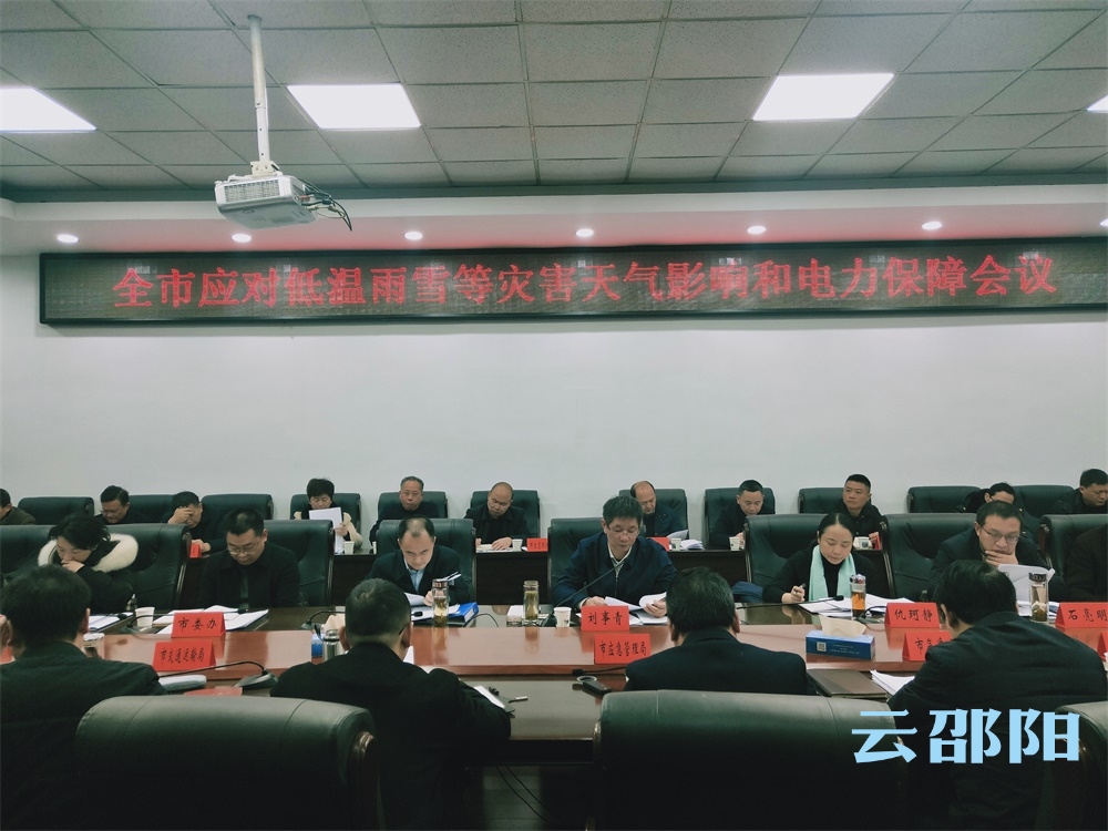 刘事青主持召开全市应对低温雨雪等灾害天气影响和电力保障会议