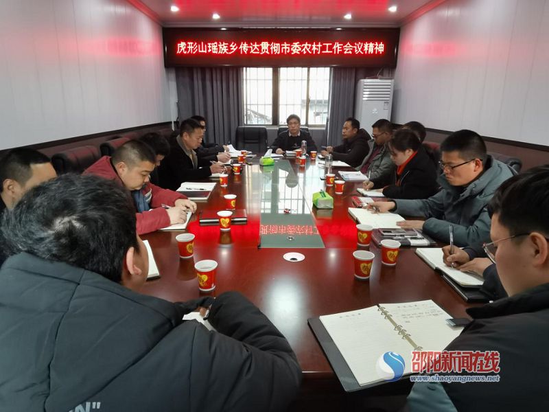 隆回县虎形山瑶族乡召开班子成员会议 传达贯彻市委农村工作会议精神