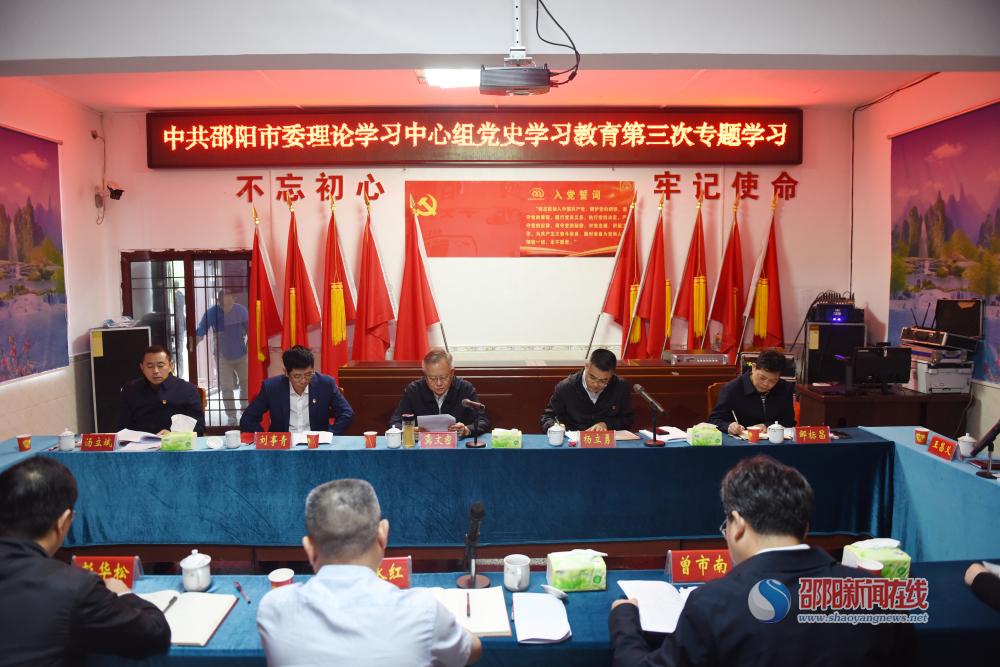 市委理论学习中心组开展党史学习教育第三次专题学习