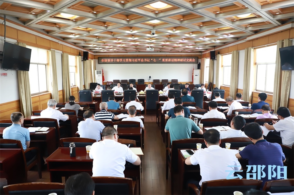 市级领导干部学习贯彻习近平总书记“七一”重要讲话精神研讨交流会召开