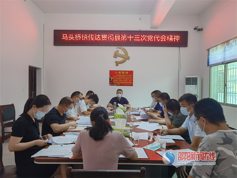 新宁县马头桥镇传达贯彻新宁县第十三次党代会精神