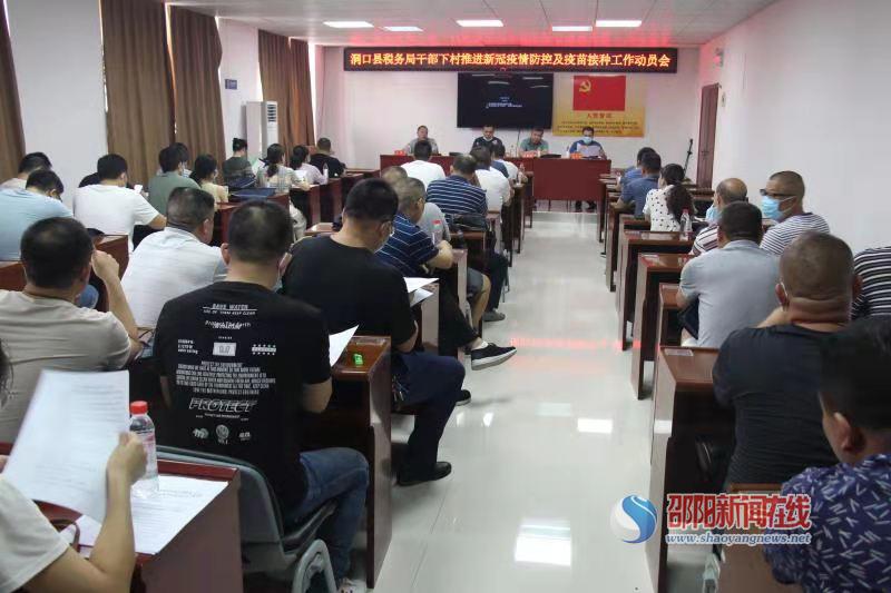 洞口县税务局：机关干部下村入户 助力疫情防控和疫苗接种