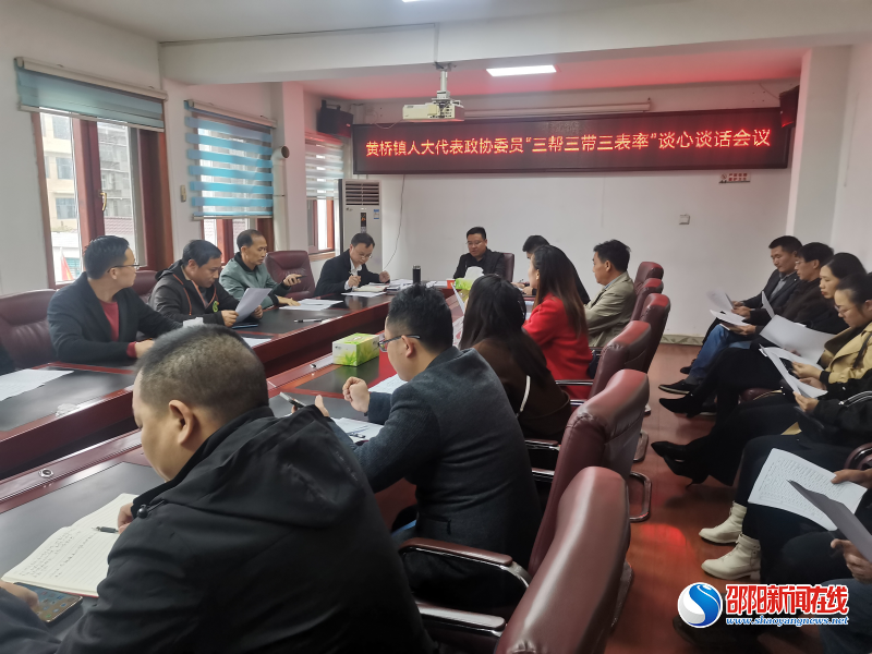 洞口县黄桥镇召开人大代表、政协委员“三帮三带三表率”谈心谈话会议