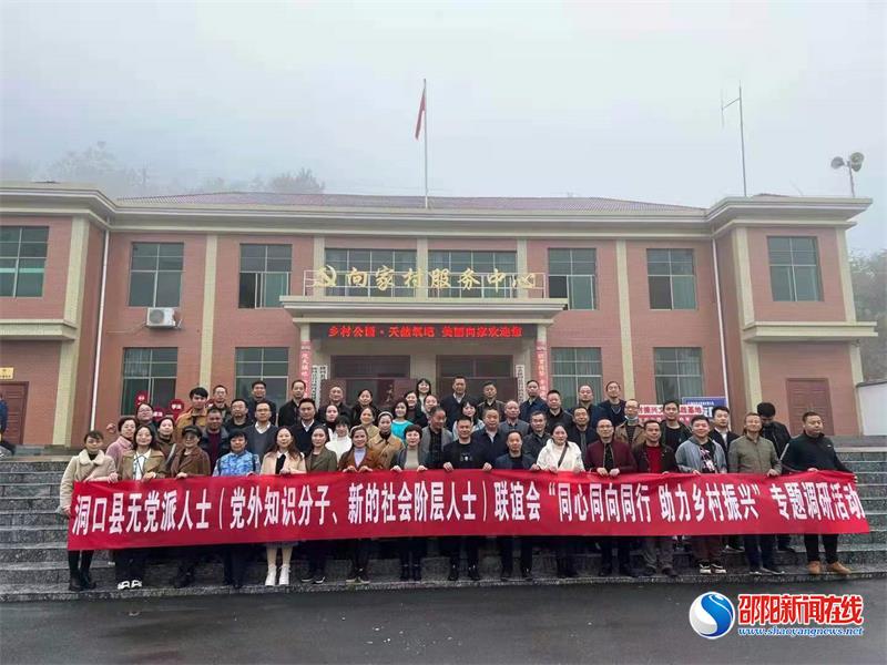同心同向同行 助力乡村振兴—— 洞口县无党派人士联谊会（党外知识分子、新的社会阶层人）赴隆回县向家村开展乡村振兴调研活动