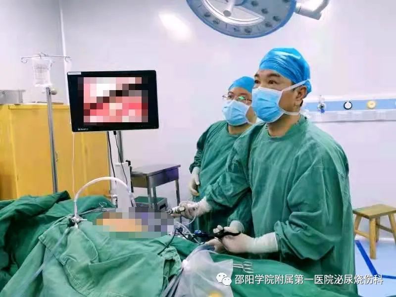 邵阳学院附属第一医院泌尿烧伤科成功完成一例经腹入路腹腔镜下肾脏切除手术