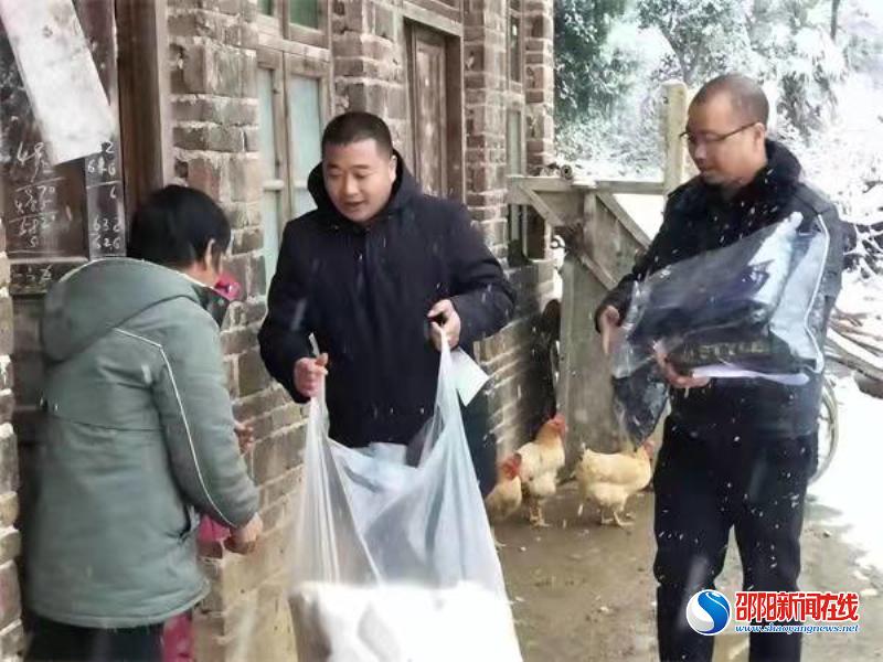 隆回县荷香桥镇开智村开展冰雪天气安全隐患排查