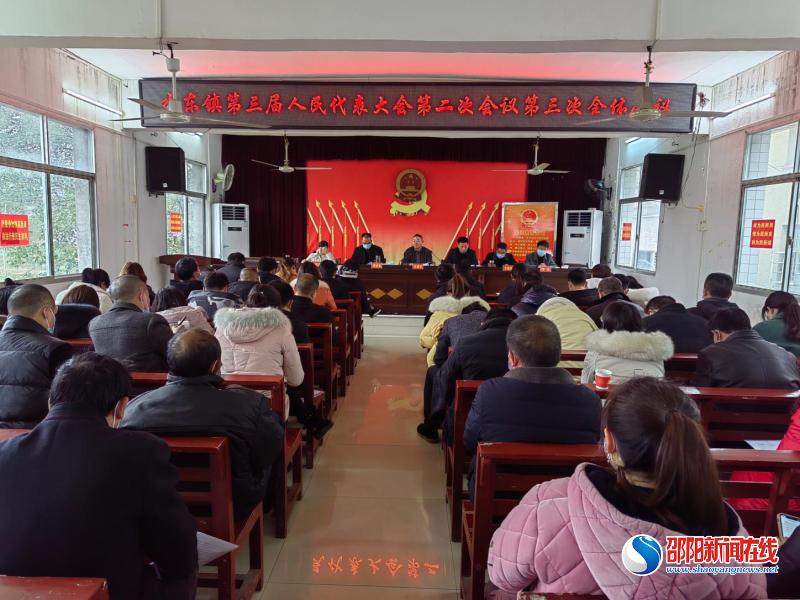 洞口县水东镇第三届人民代表大会第二次会议召开