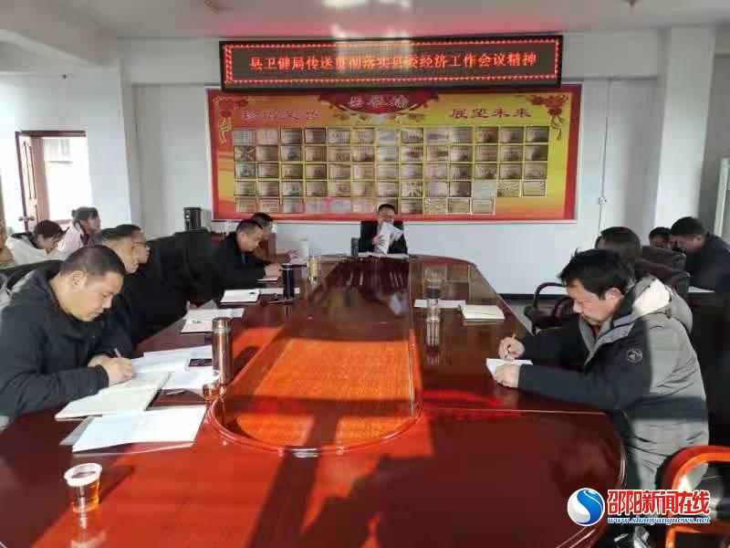 洞口县卫生健康局党委中心组专题学习县委经济工作会议精神