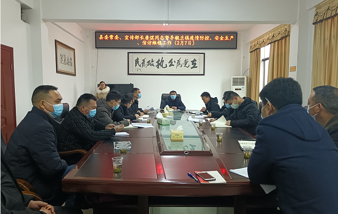 洞口县：唐煜到毓兰镇督导疫情防控、安全生产、信访维稳工作
