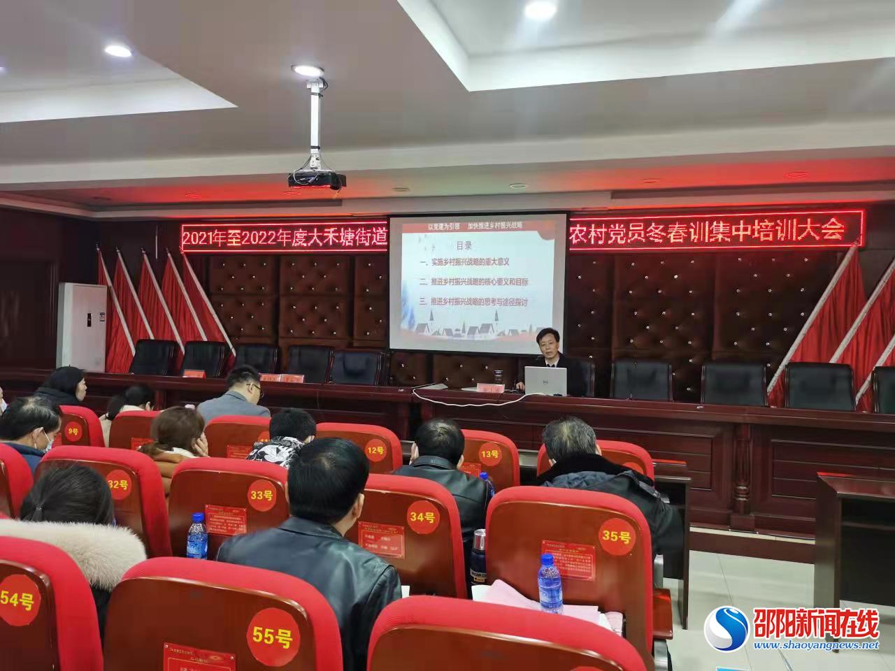 邵东市大禾塘街道：线上线下齐发力  党员冬春训“走新”更“走心”