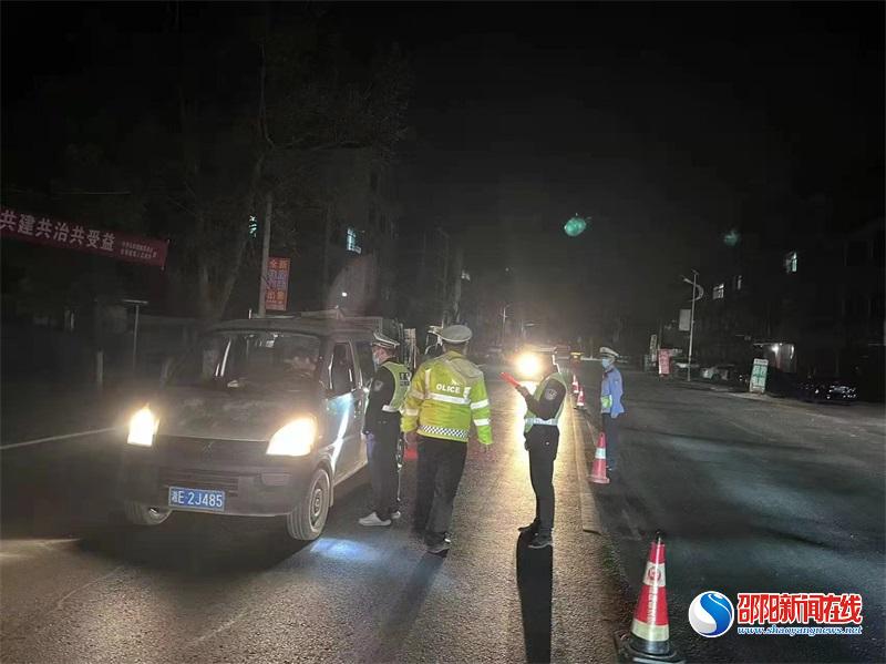 邵阳县交警持续推进“春雷行动” 3月共查酒驾41起