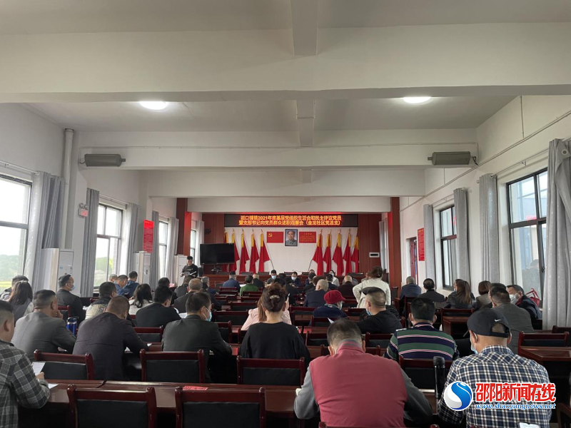 邵阳县岩口铺镇召开组织生活会现场观摩会