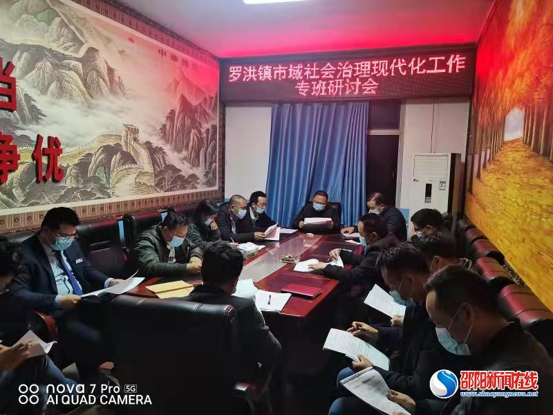 隆回县罗洪镇开展市域社会治理现代化工作专班研讨会暨清单任务分解培训会