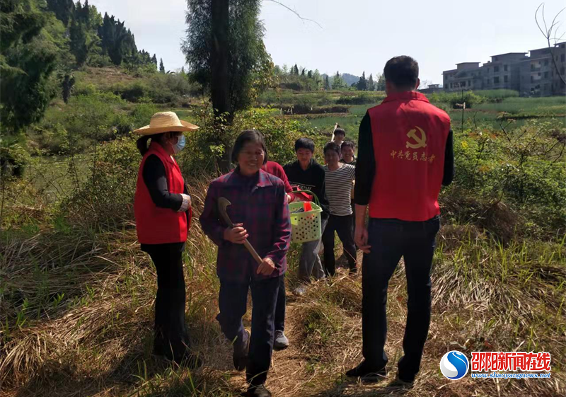 隆回县花门街道：清明防火不放松 田间山头“志愿红”