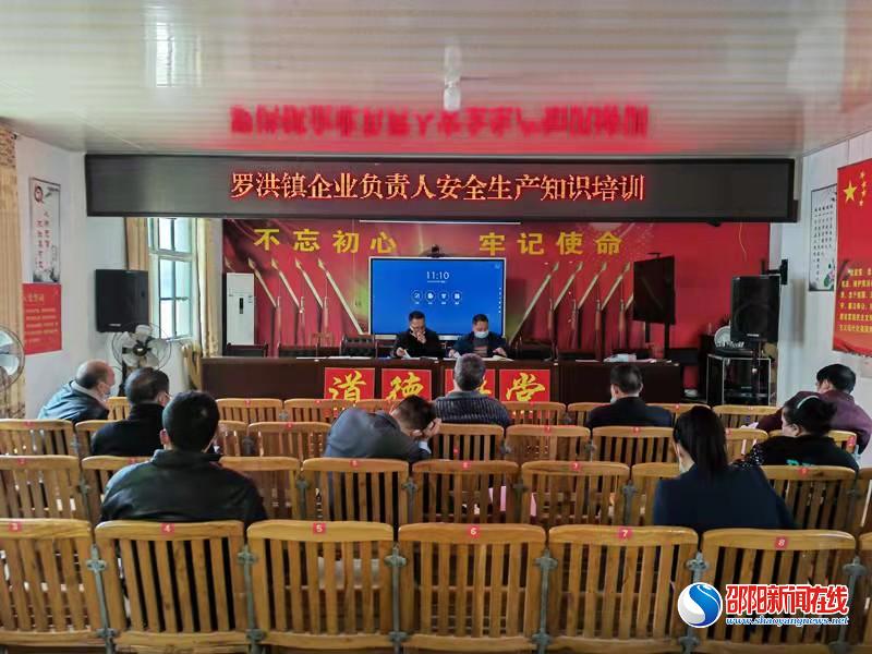 隆回县罗洪镇开展落实企业主体责任暨安全生产知识培训