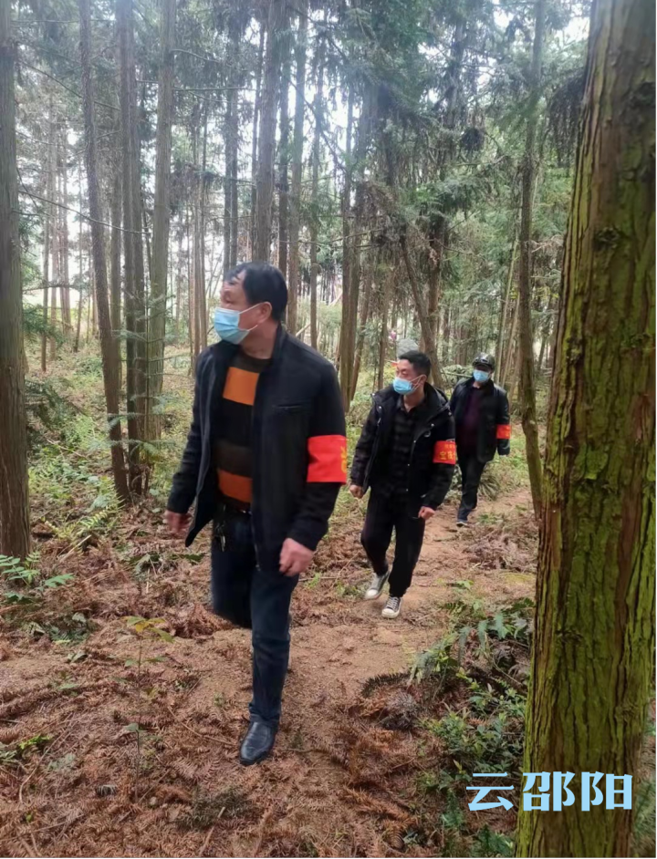 洞口县：镇村干部筑牢清明森林防火“墙”