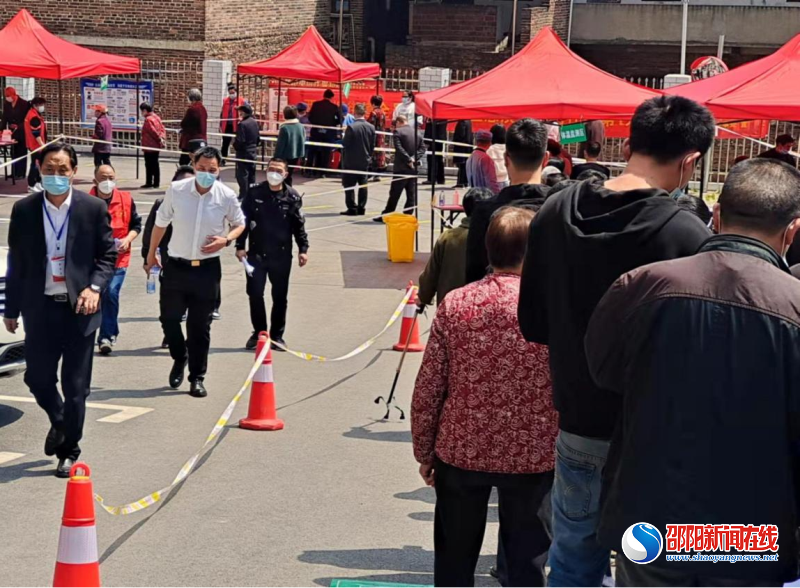 邵东市两市塘街道开展全员核酸检测演练