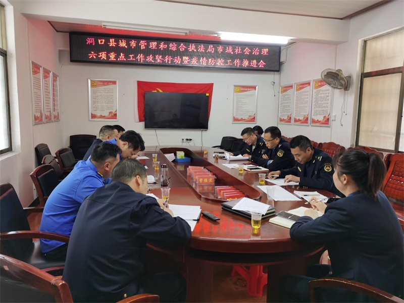 洞口县城管局召开市域社会治理六项重点工作攻坚行动推进会
