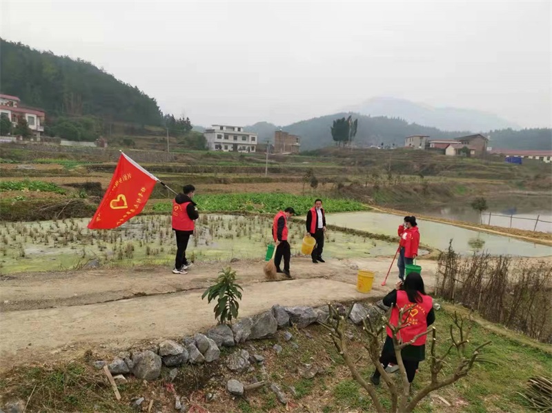 邵阳县河伯乡开展环境整治活动