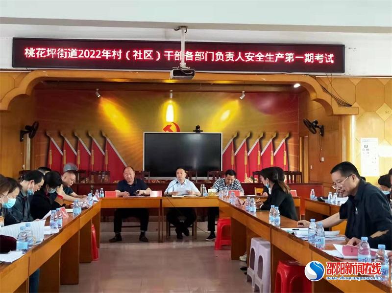 隆回县桃花坪街道召开村（社区）干部各部门负责人安全生产业务培训会及安全生产第一期考试