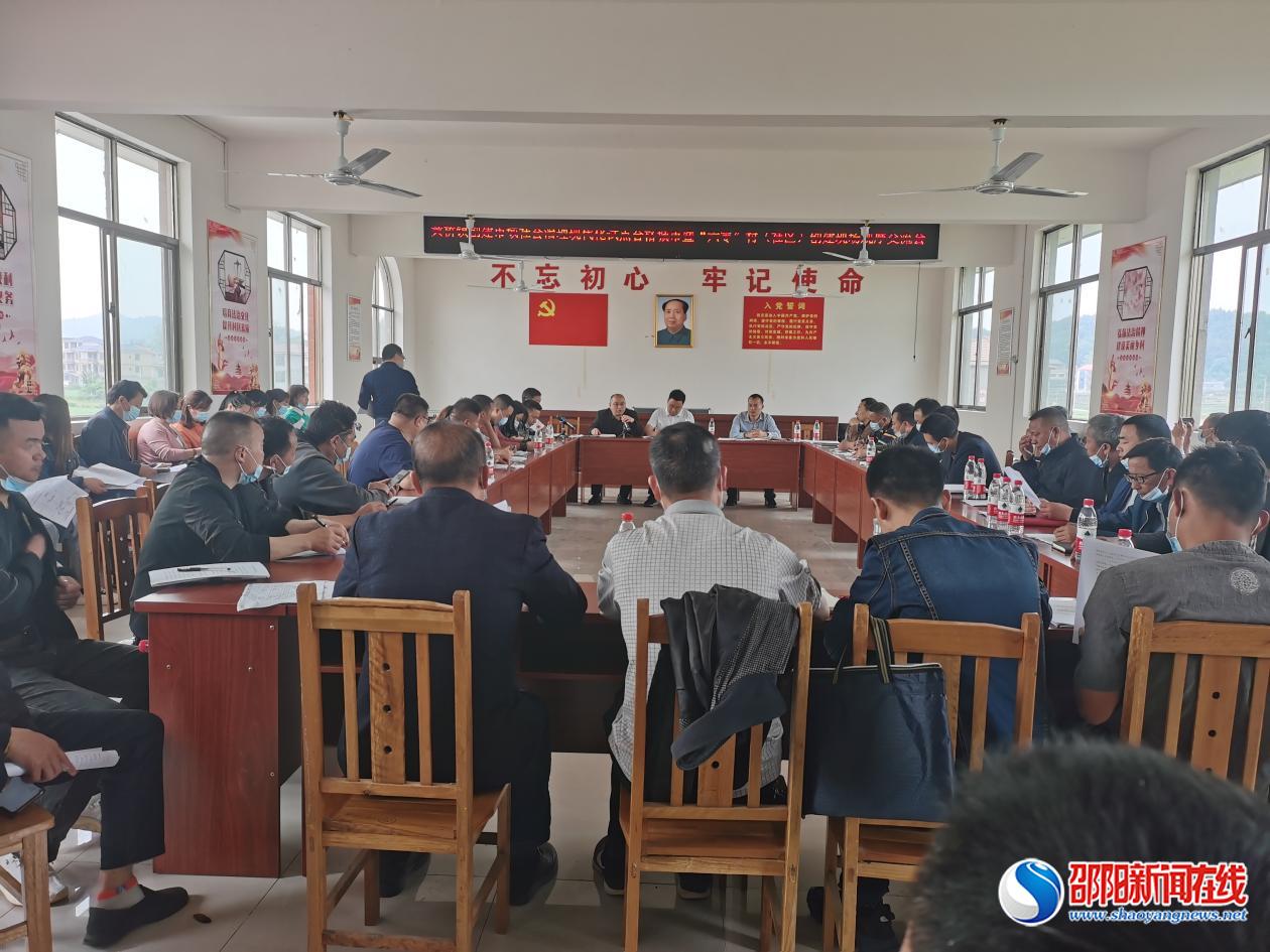 洞口县黄桥镇召开市域社会治理现代化和“六零”村创建现场观摩经验交流会