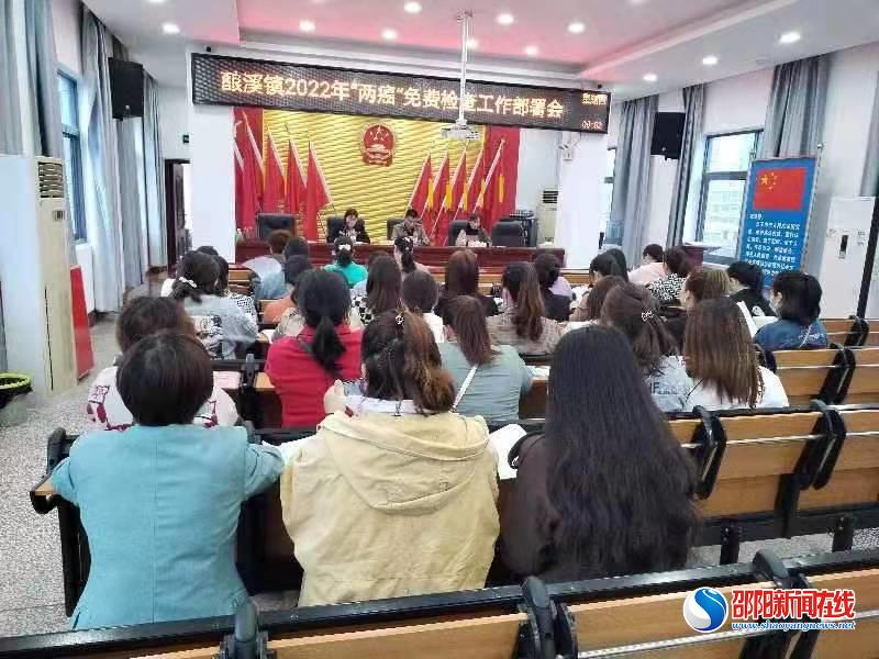 新邵县酿溪镇召开“两癌”免费检查部署会